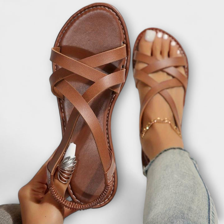 Deborah - Sandales pour femme à fermeture croisée légère