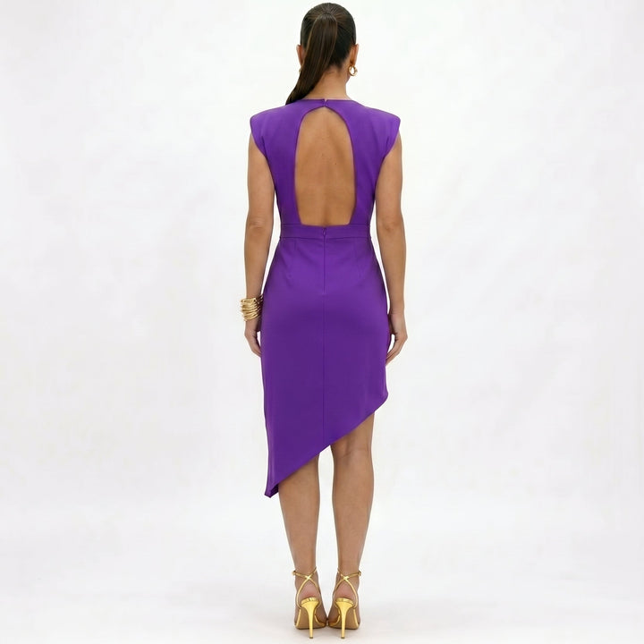 Maja | Robe asymétrique à épaules structurées