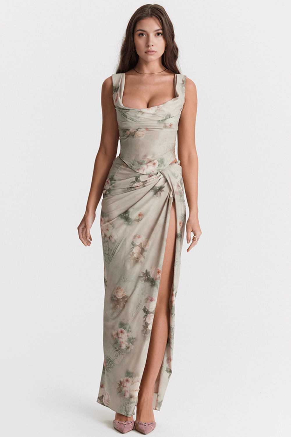 Christina | Élégante robe à fente sur la jambe