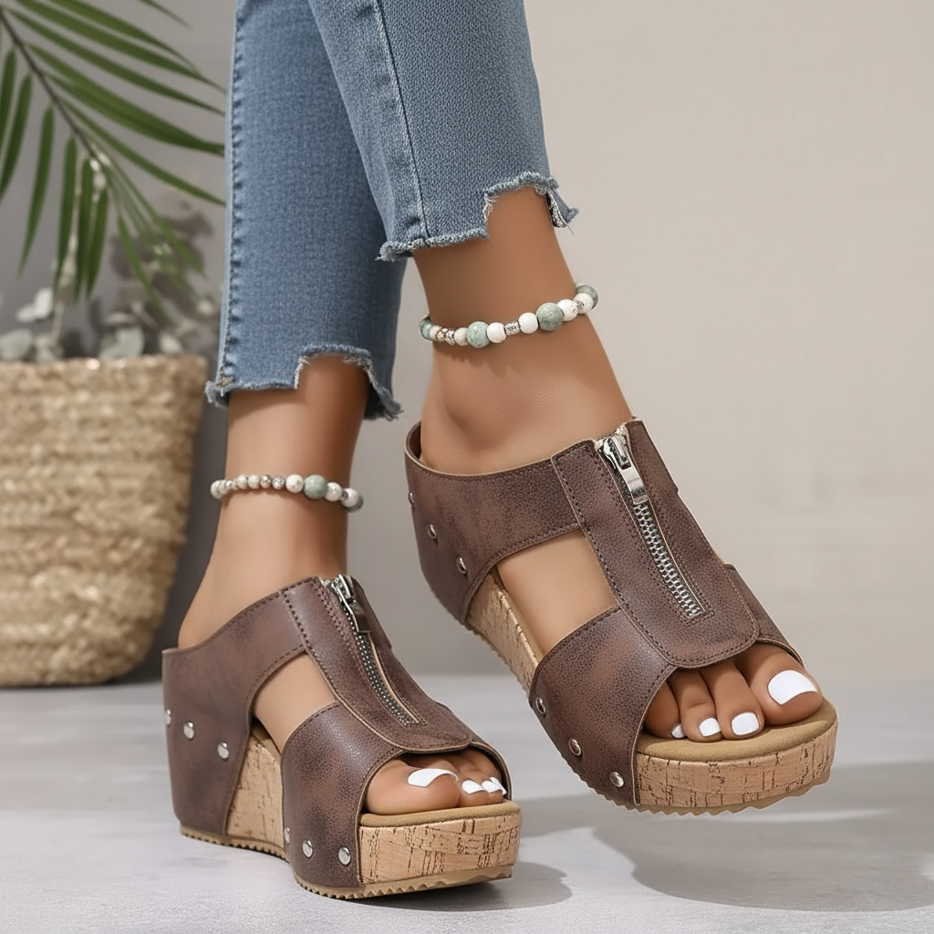Chiara | Sandales compensées élégantes