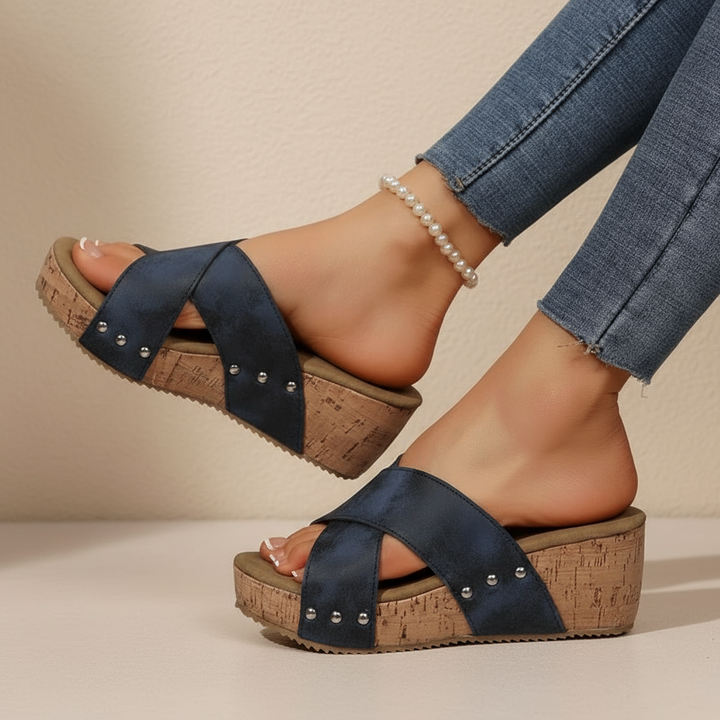 Rebekka – Sandales compensées bohèmes