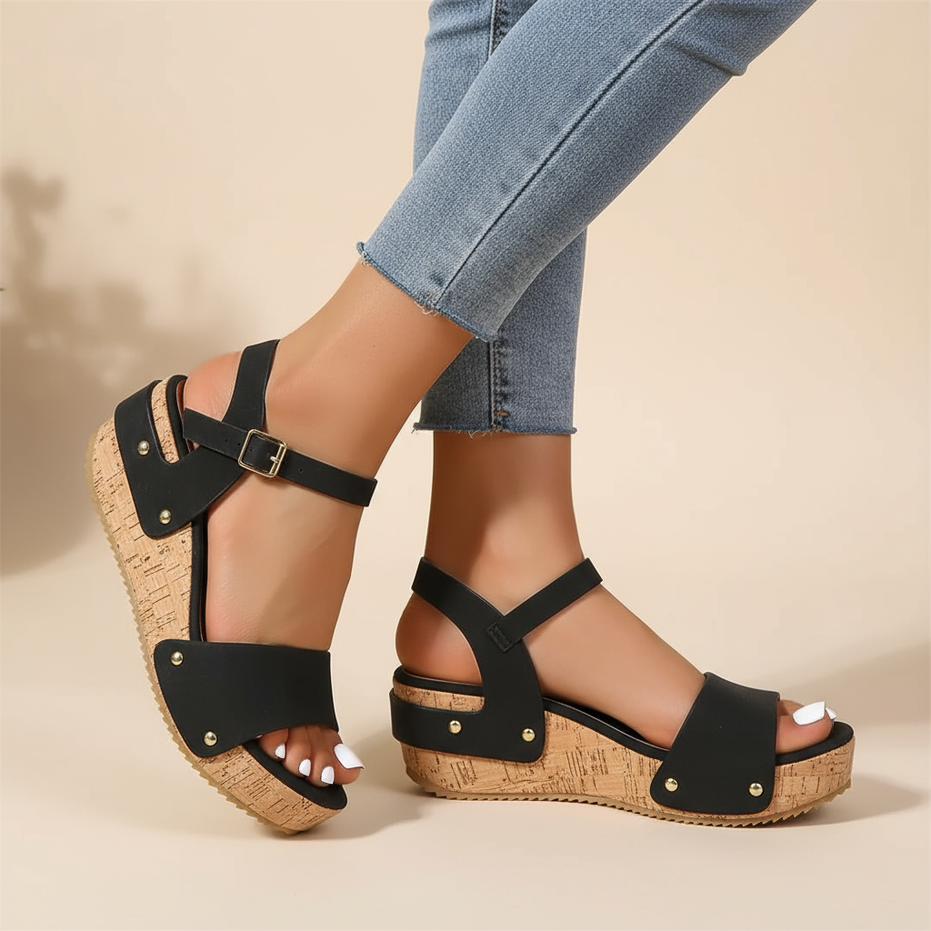 Vanessa – Sandales compensées élégantes