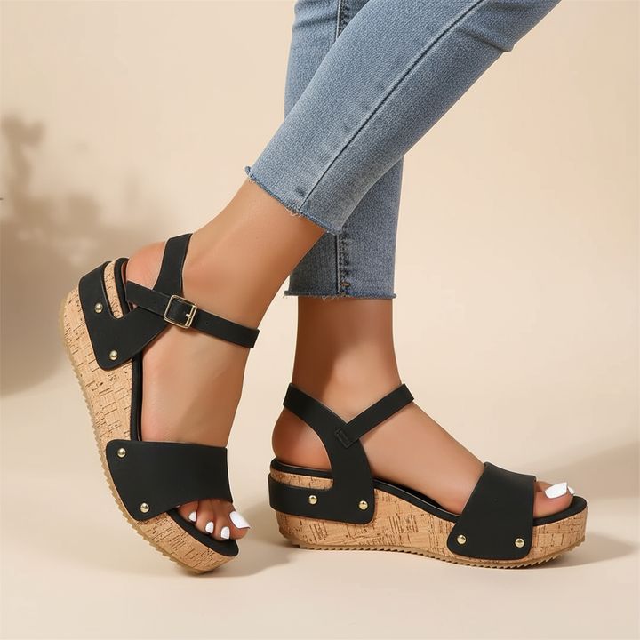 Vanessa – Sandales compensées élégantes