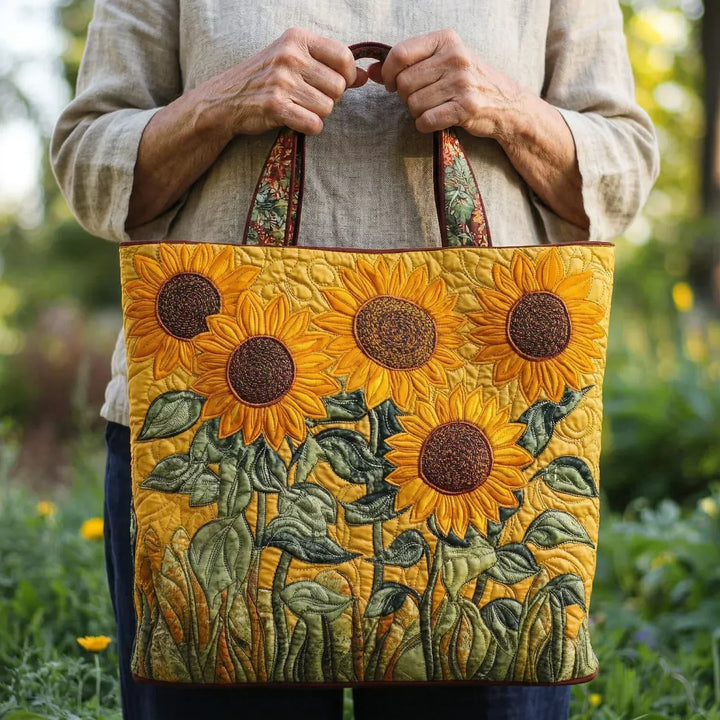SAC MATELASSÉ | SUNFLOWERS