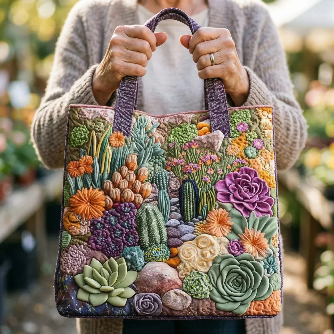 SAC MATELASSÉ | SUCCULENT GARDEN