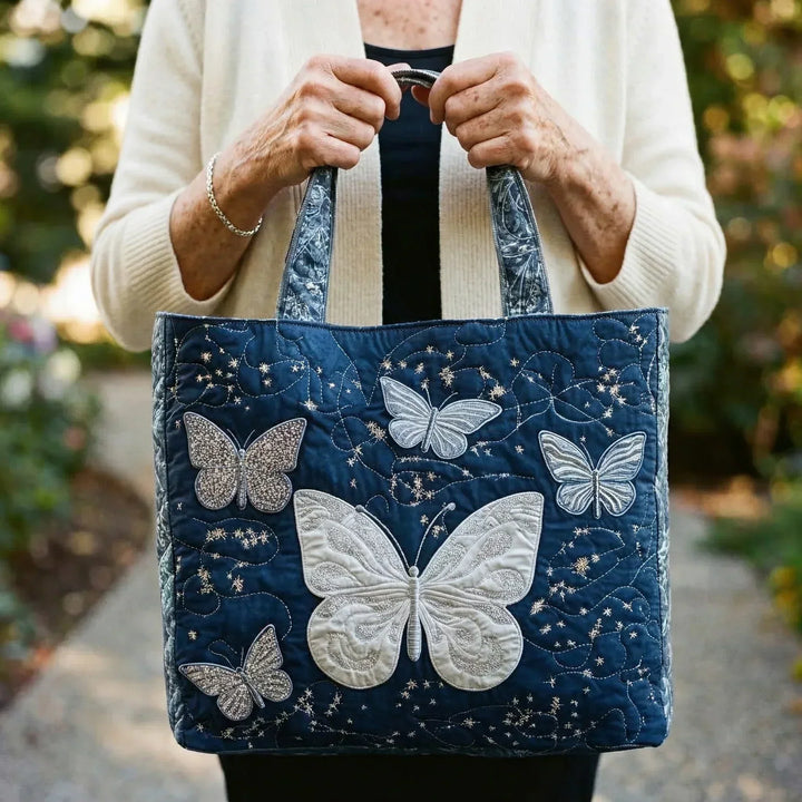 SAC MATELASSÉ | SILVER BUTTERFLY