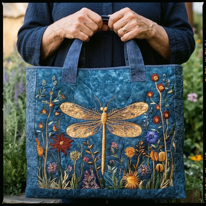 SAC MATELASSÉ | LIBELLULE DORÉE