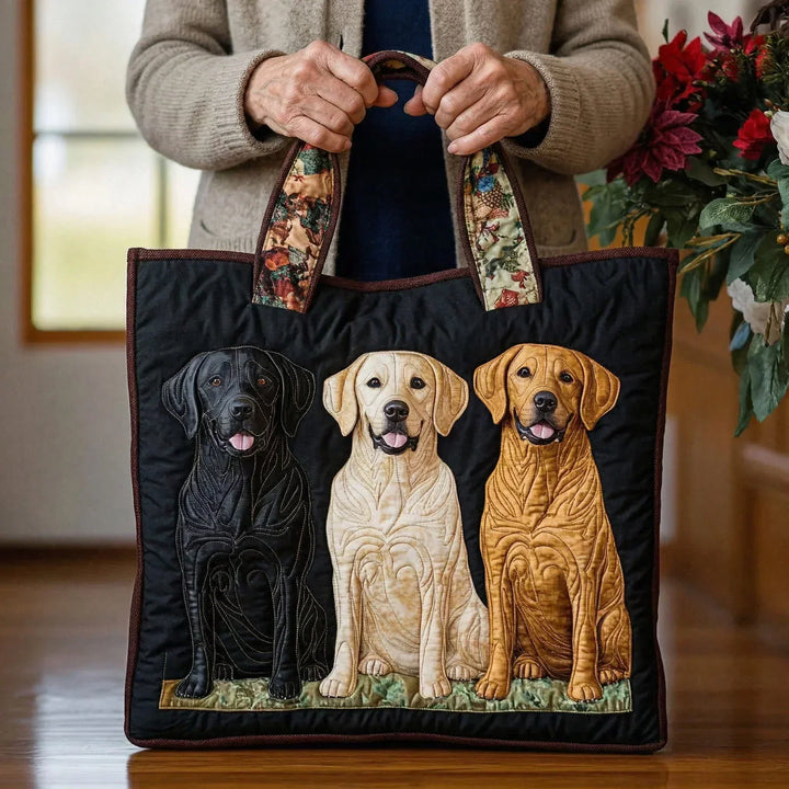 SAC MATELASSÉ | THREE LABRADORS
