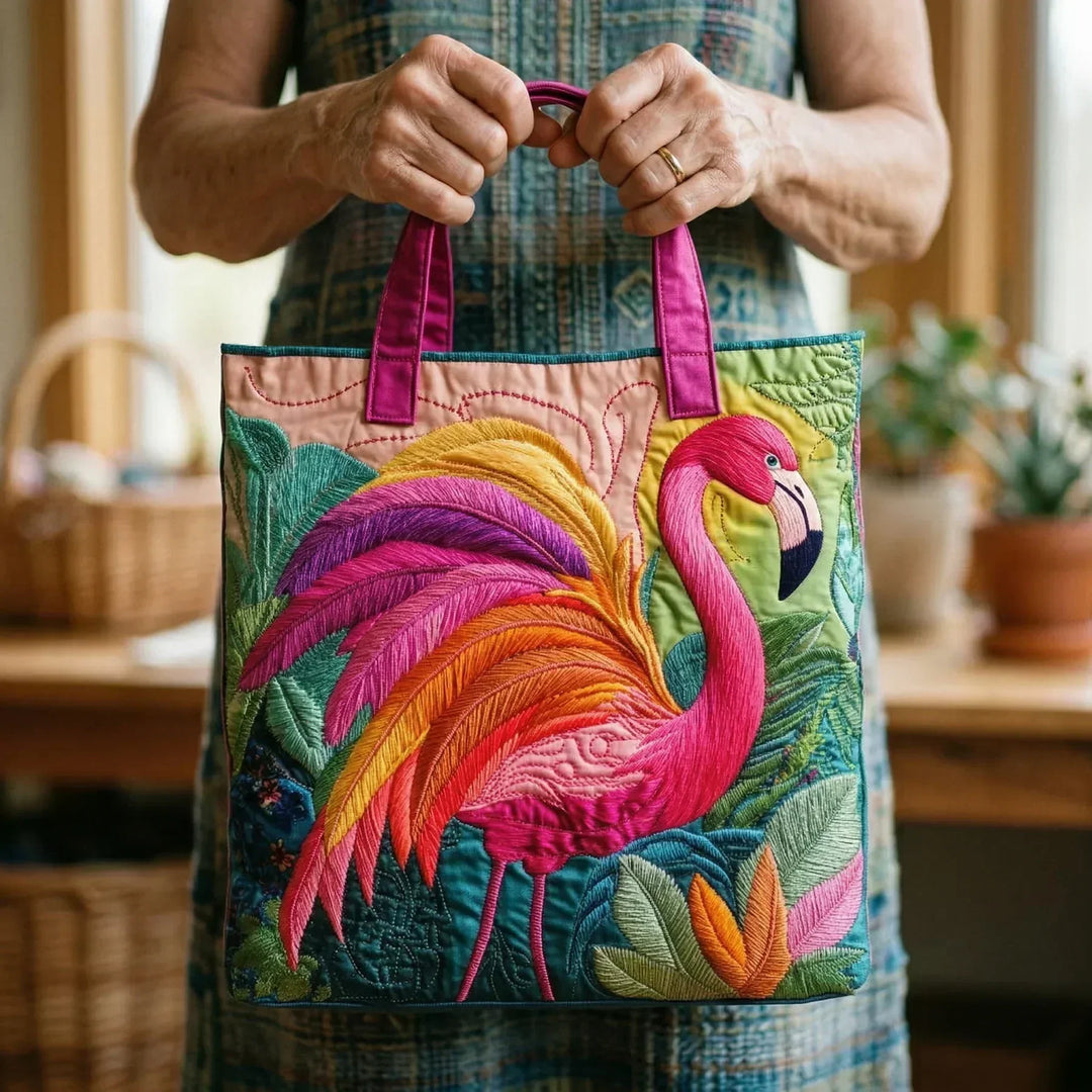 SAC MATELASSÉ | RAINBOW FLAMINGO
