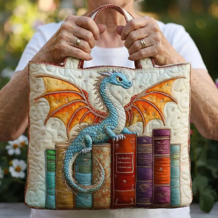 SAC MATELASSÉ | EMERALD DRAGON BOOK GUARDIAN