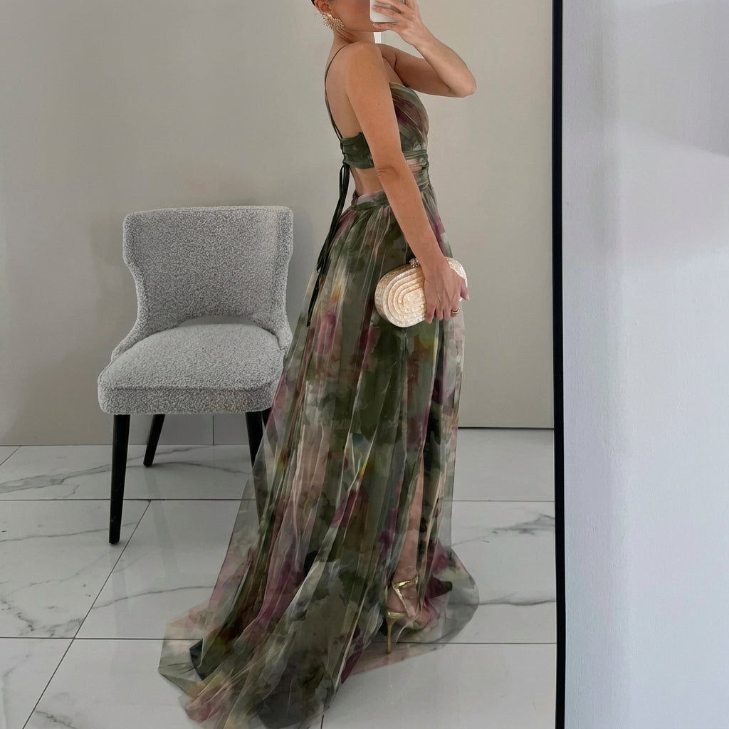 Margarida - Robe maxi à imprimé floral