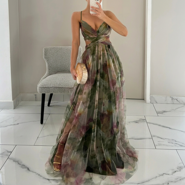 Margarida - Robe maxi à imprimé floral