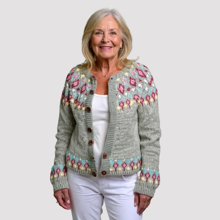 MADELINE | CARDIGAN VINTAGE ISLANDAIS