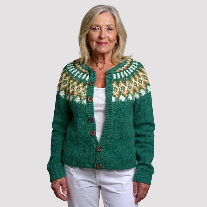 NATALIA | CARDIGAN VINTAGE ISLANDAIS