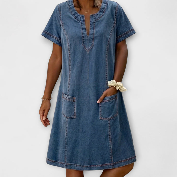 Mathea | Robe en denim douce