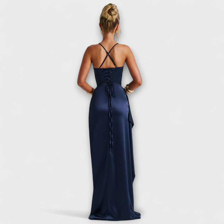 Krissi | Robe maxi bleu marine