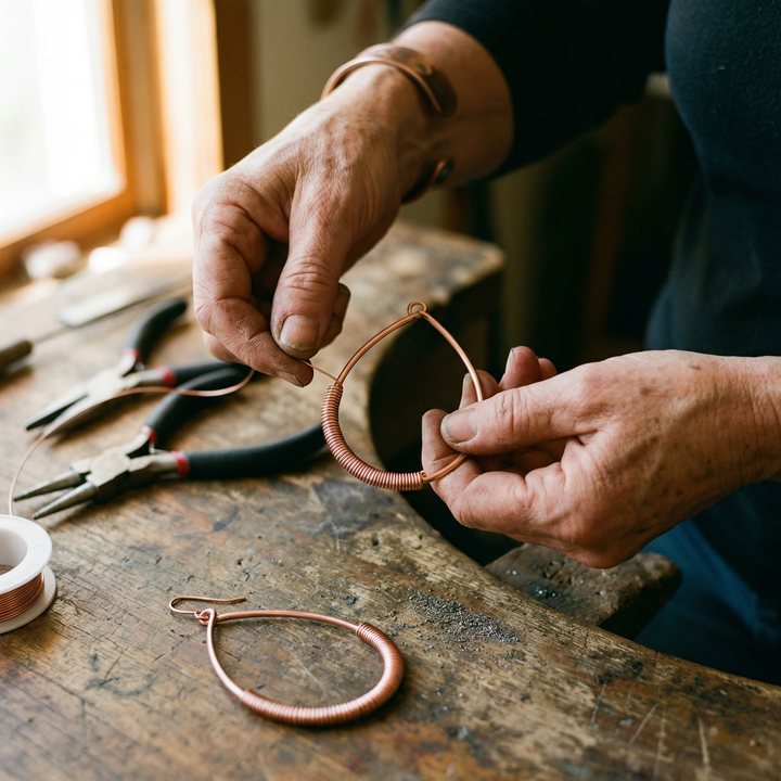 BOUCLES D'OREILLES EN CUIVRE CREEK