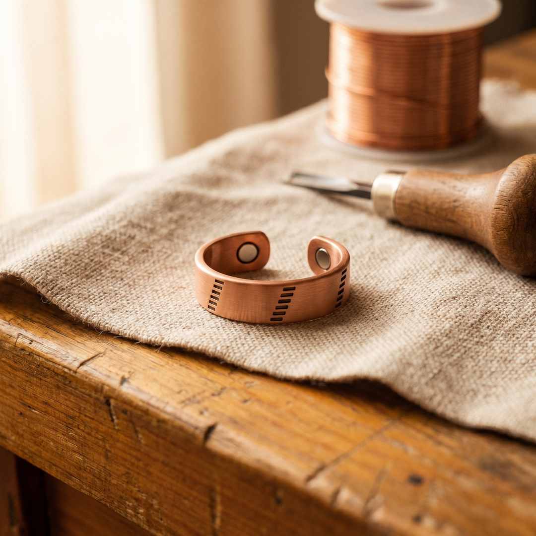 BAGUE EN CUIVRE HEARTH
