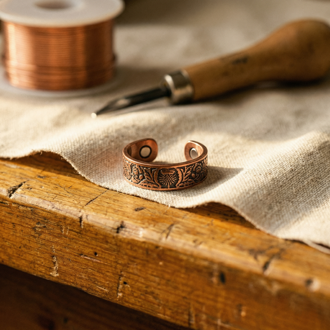 BAGUE EN CUIVRE BOLE