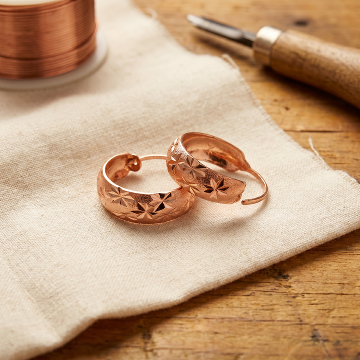 BOUCLES D'OREILLES EN CUIVRE DEW