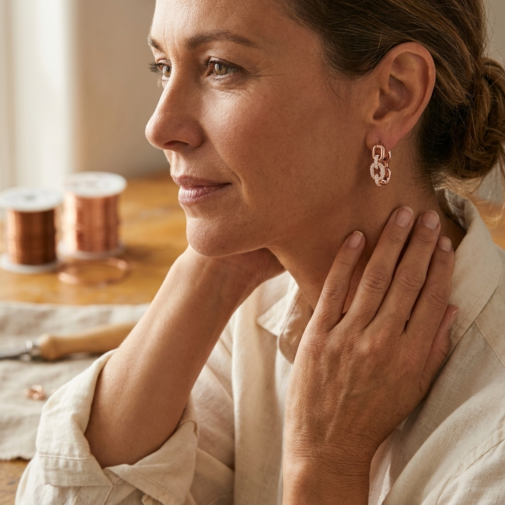 BOUCLES D’OREILLES EN CUIVRE TOR