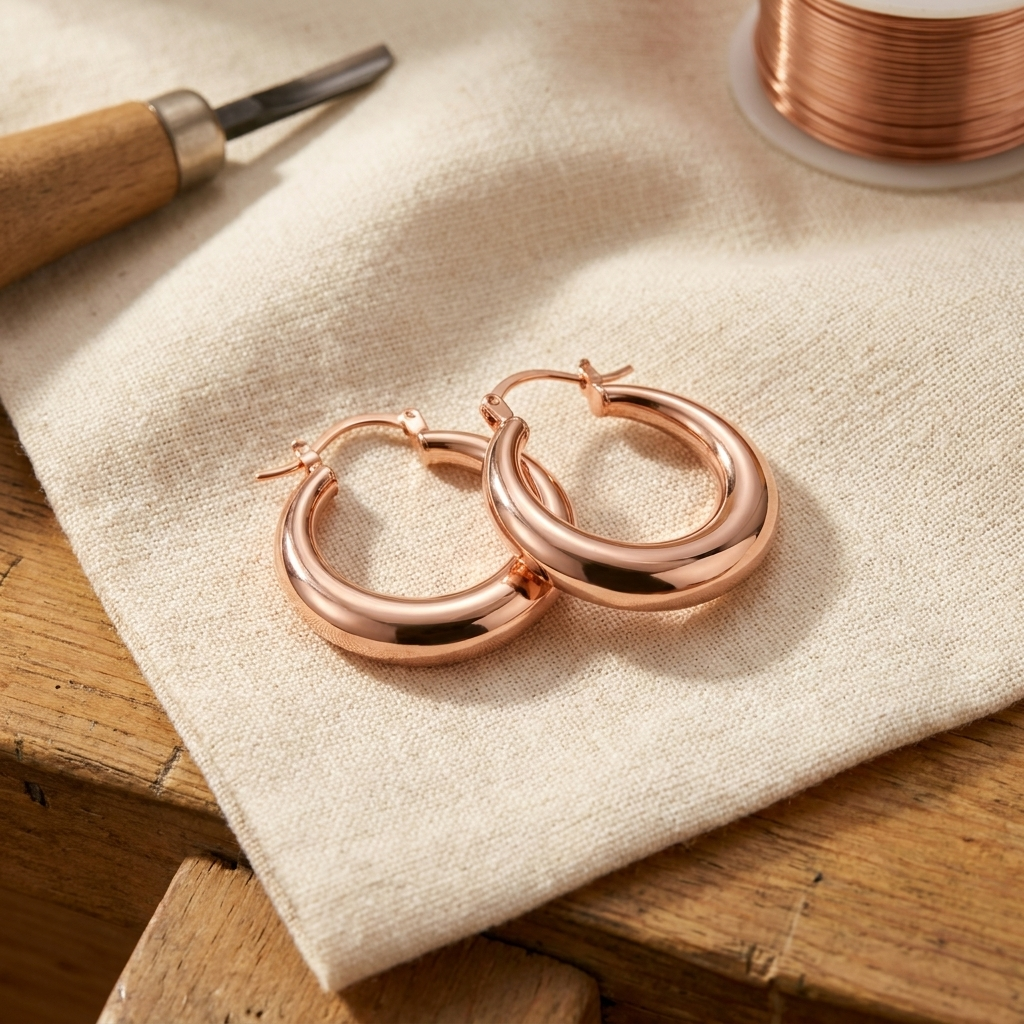 BOUCLES D’OREILLES EN CUIVRE MARL