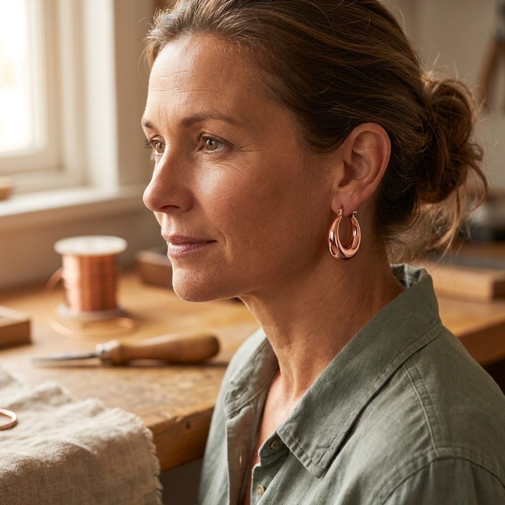 BOUCLES D’OREILLES EN CUIVRE MARL