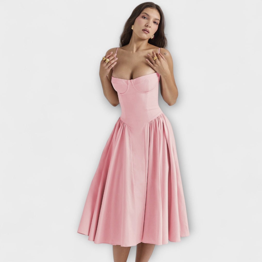 Rosalie - Robe corset raffinée sans manches
