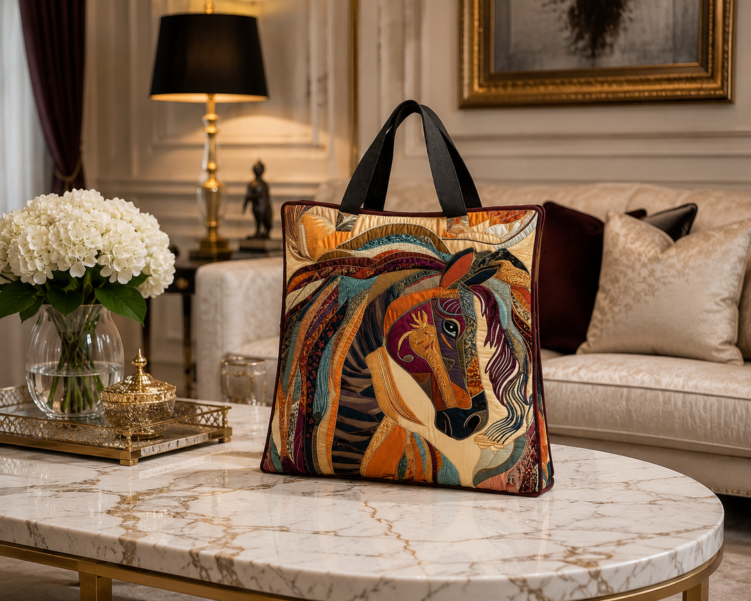 SAC MATELASSÉ | MULTICOLOR MOSAIC HORSE
