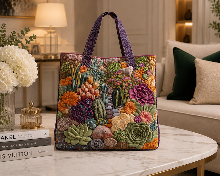 SAC MATELASSÉ | SUCCULENT GARDEN