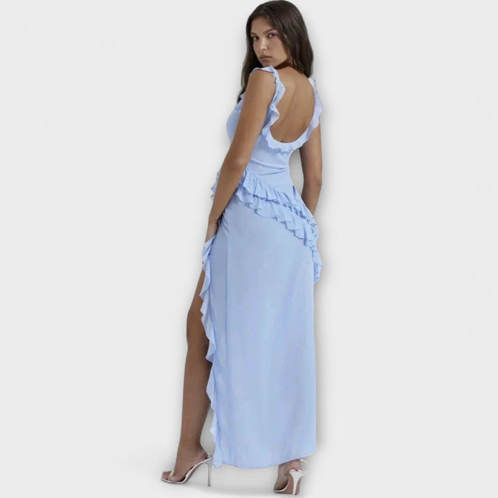Lara | Élégante robe maxi à fente