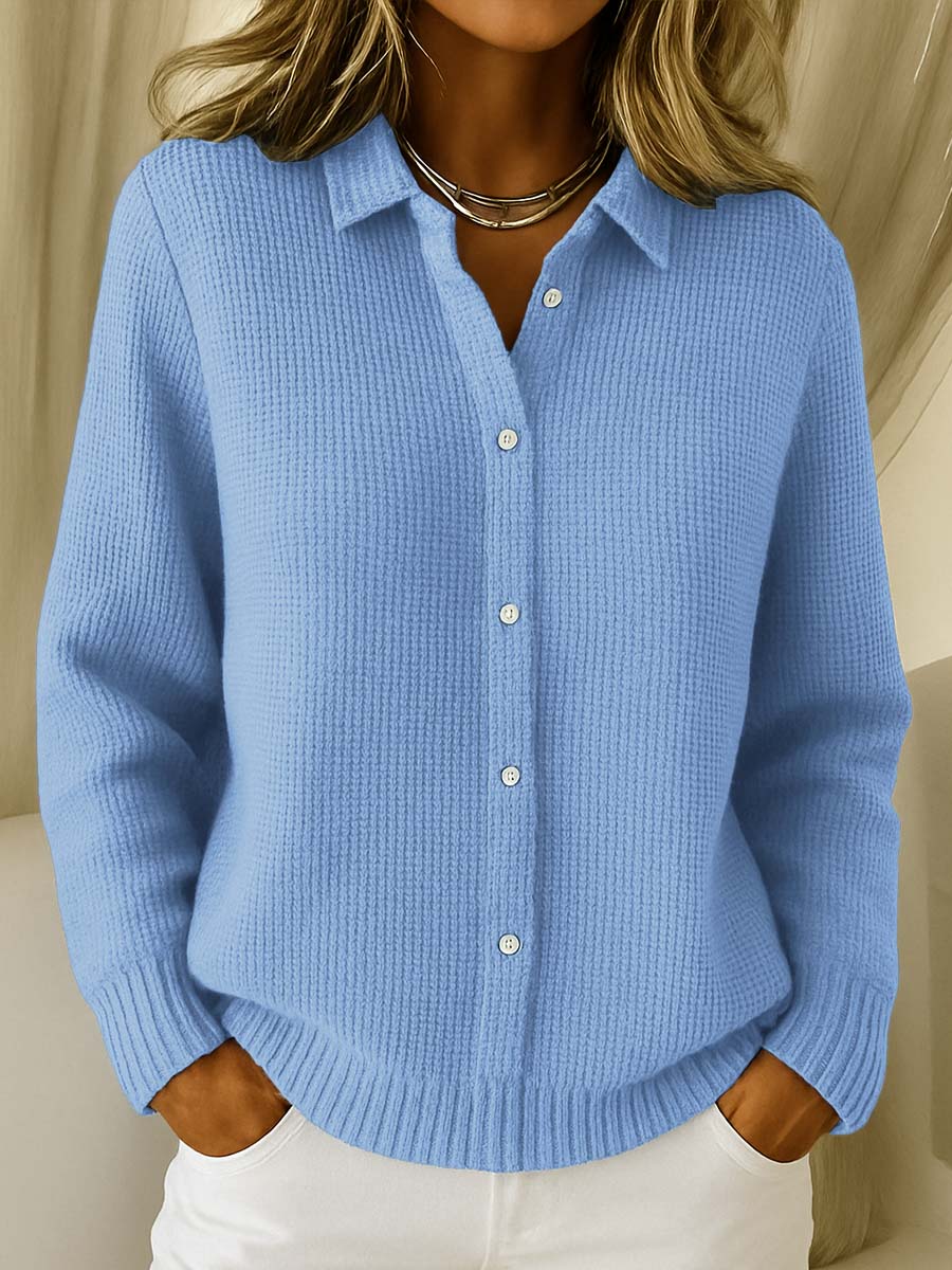 AMARI | CARDIGAN GAUFRÉ TRICOTÉ CLASSIQUE