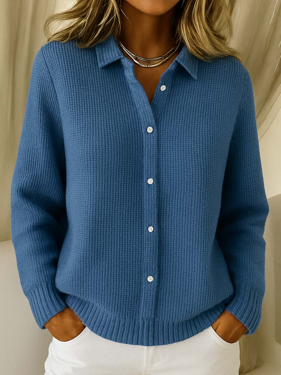 AMARI | CARDIGAN GAUFRÉ TRICOTÉ CLASSIQUE