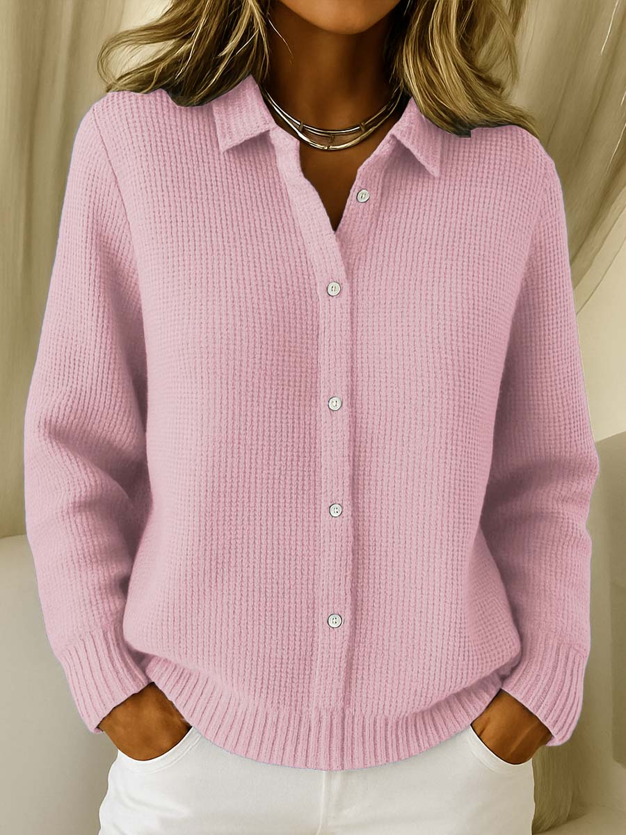 AMARI | CARDIGAN GAUFRÉ TRICOTÉ CLASSIQUE