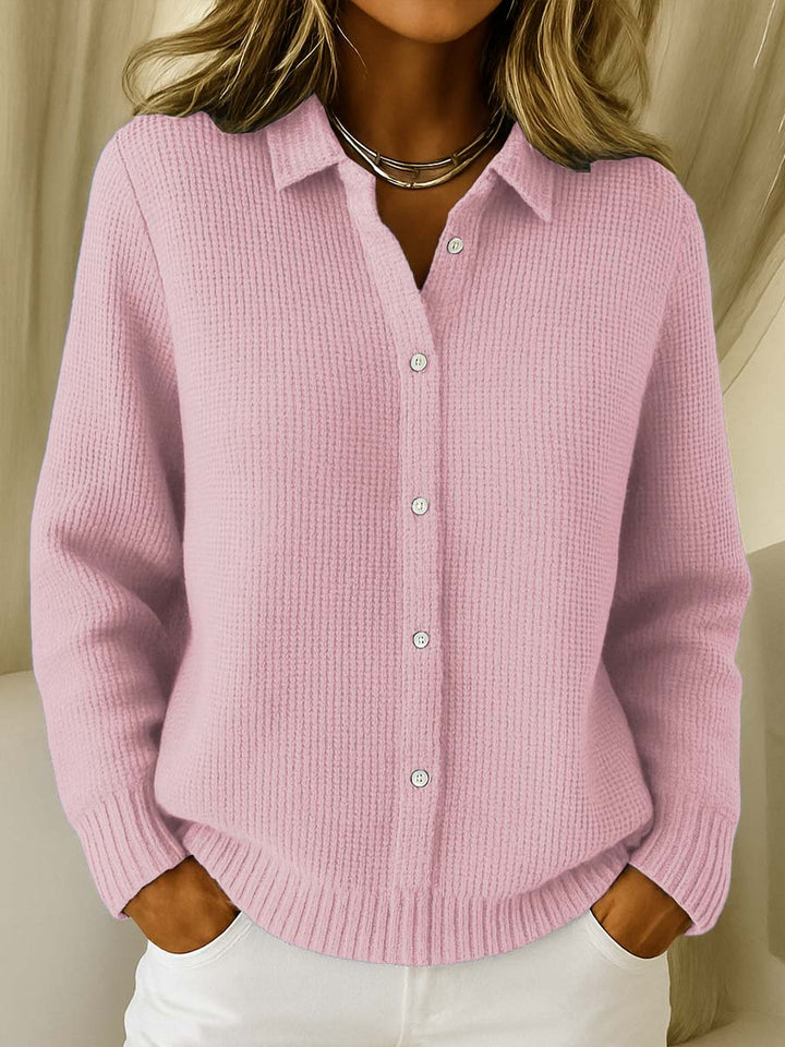 AMARI | CARDIGAN GAUFRÉ TRICOTÉ CLASSIQUE