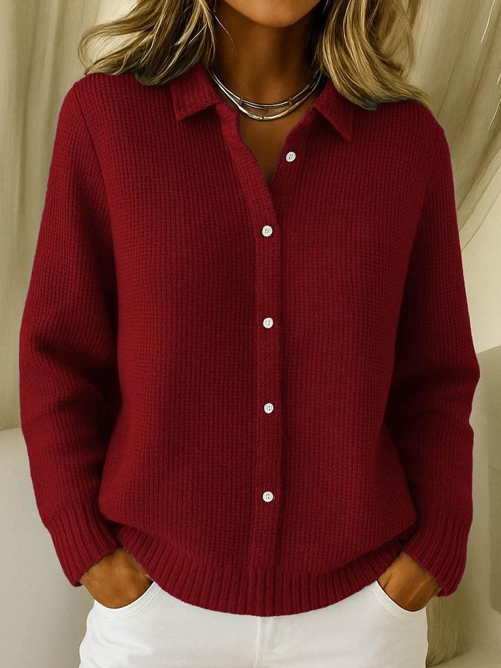 AMARI | CARDIGAN GAUFRÉ TRICOTÉ CLASSIQUE