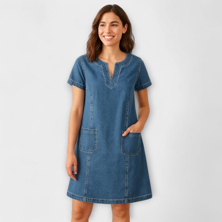Mathea | Robe en denim douce