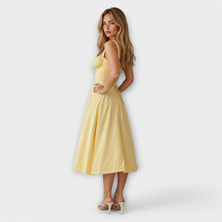 Kiana - Robe midi à corset