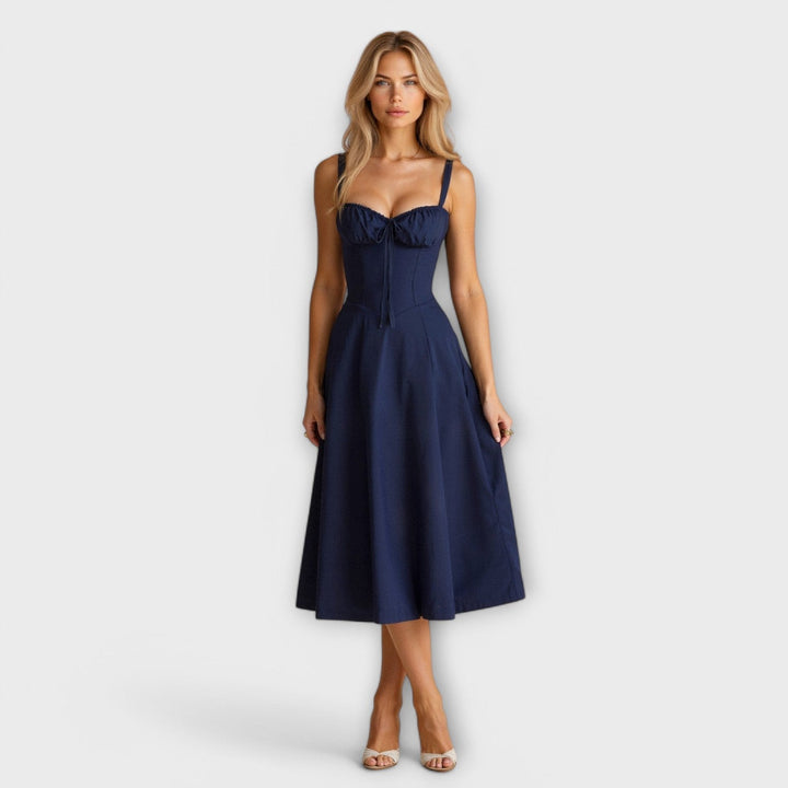Kiana - Robe midi à corset
