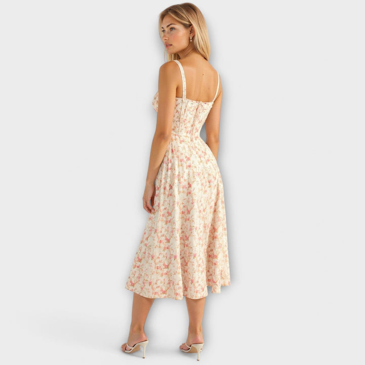 Kiana - Robe midi à corset