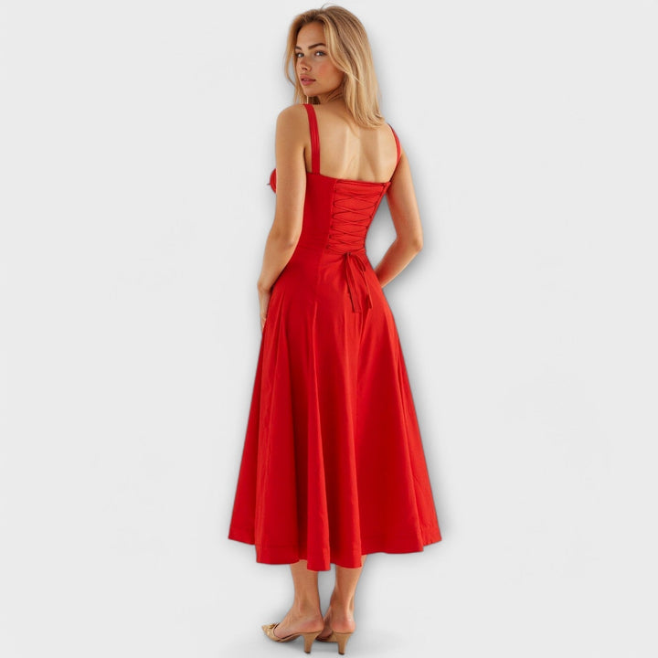 Kiana - Robe midi à corset