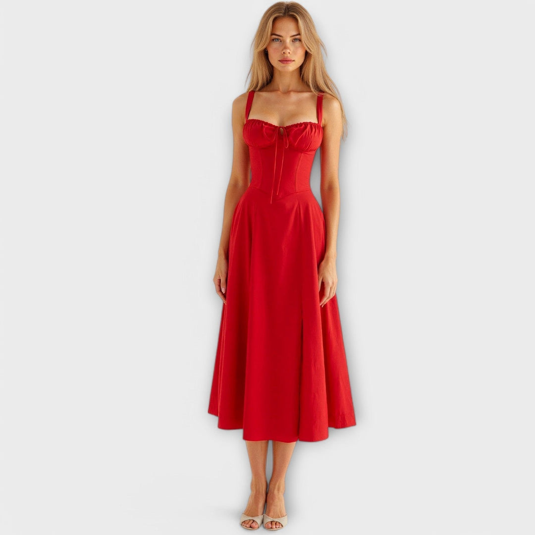 Kiana - Robe midi à corset