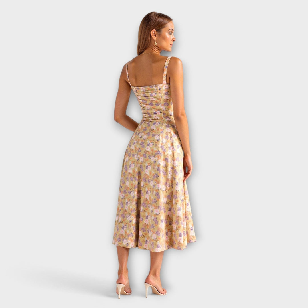 Kiana - Robe midi à corset