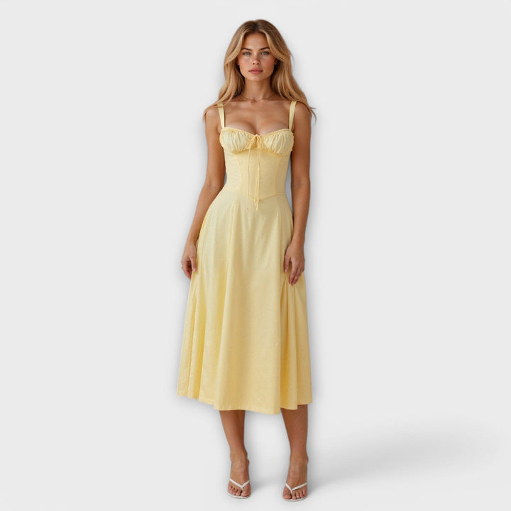 Kiana - Robe midi à corset