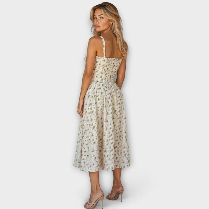 Kiana - Robe midi à corset