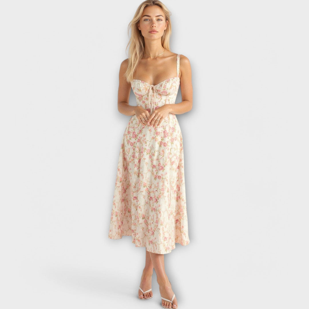 Kiana - Robe midi à corset