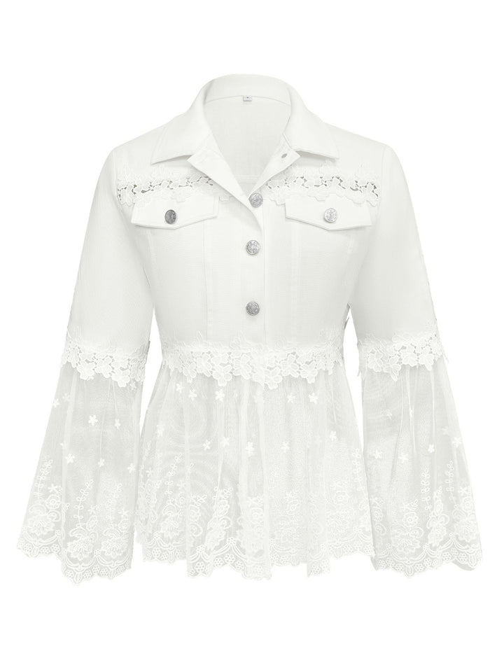 SUNNELACE | VESTE À PANNEAUX EN DENTELLE