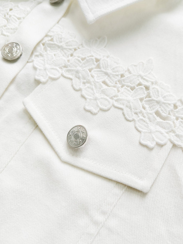 SUNNELACE | VESTE À PANNEAUX EN DENTELLE