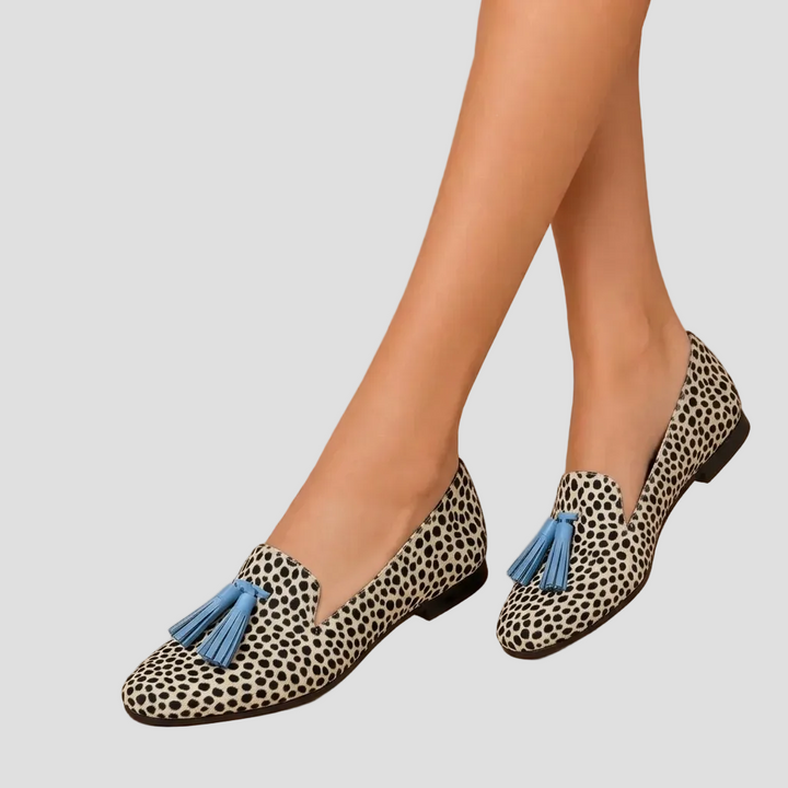 MIRA | MOCASSINS À POMPONS STYLÉS
