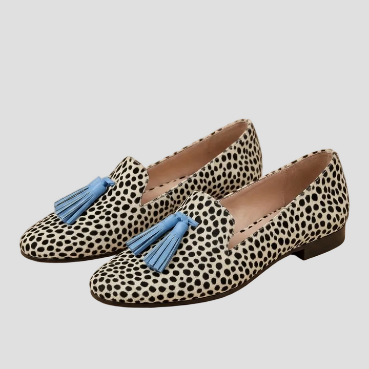 MIRA | MOCASSINS À POMPONS STYLÉS